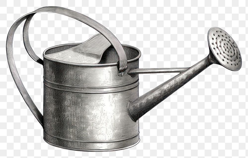 PNG  Watering can white background container bucket.