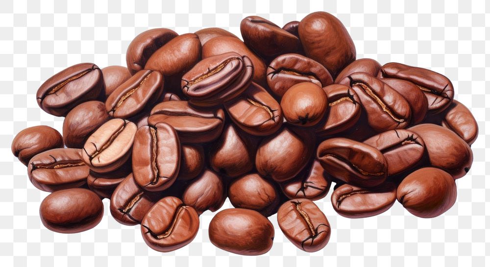 PNG  Coffee beans backgrounds food chocolate. AI generated Image by rawpixel.