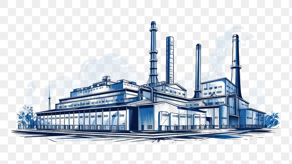 PNG Factory architecture sketch blue. AI generated Image by rawpixel.