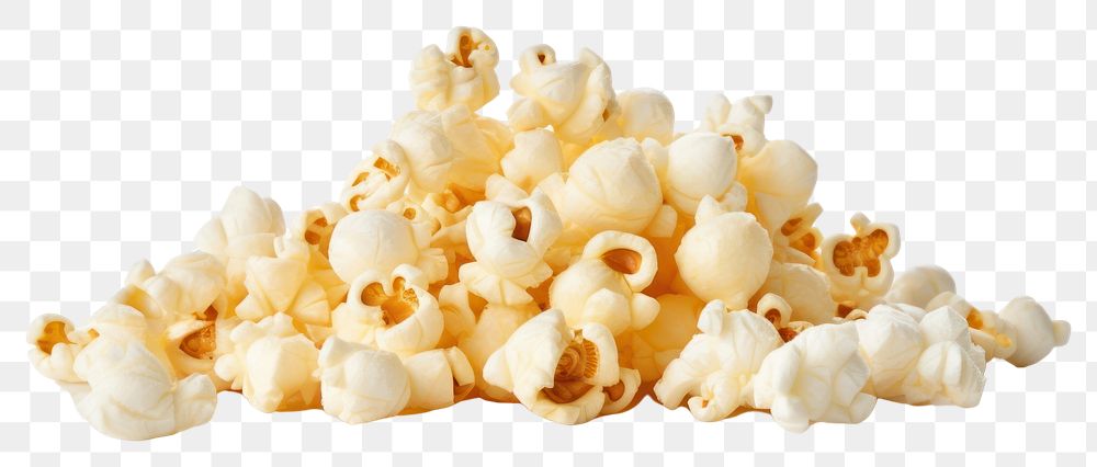 PNG Popcorns snack food white background