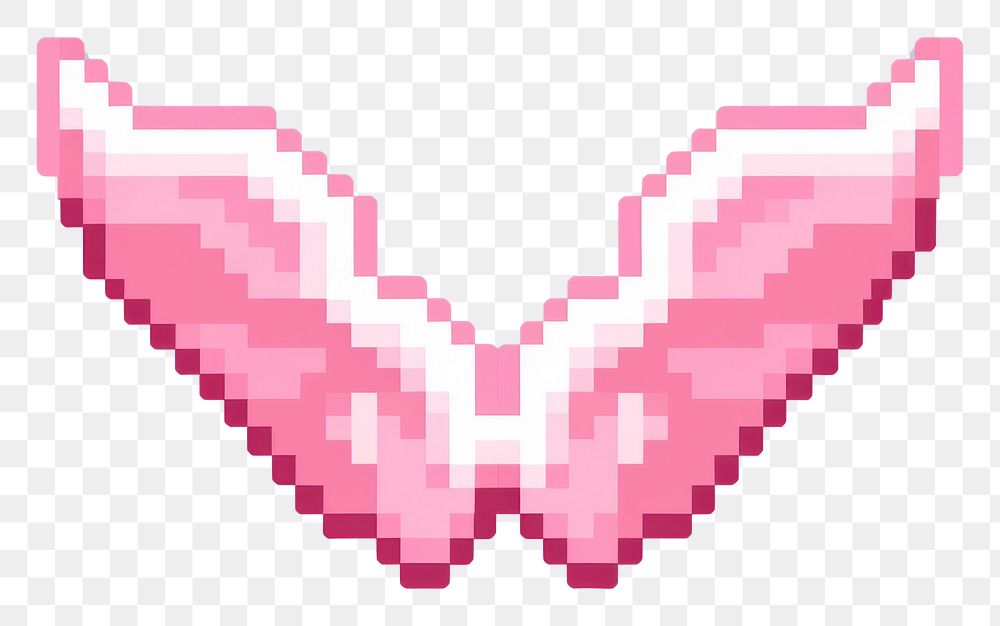 PNG Wings cut pixel pixelated butterfly cosmetics.