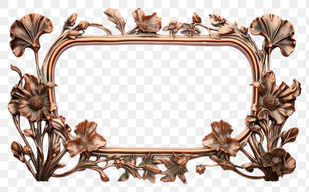 PNG Photography rectangle ornate copper.