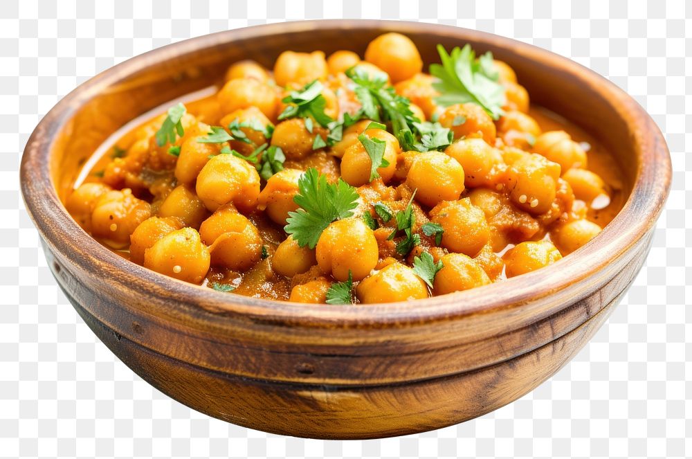 PNG Photo of chana masala curry food vegetable.