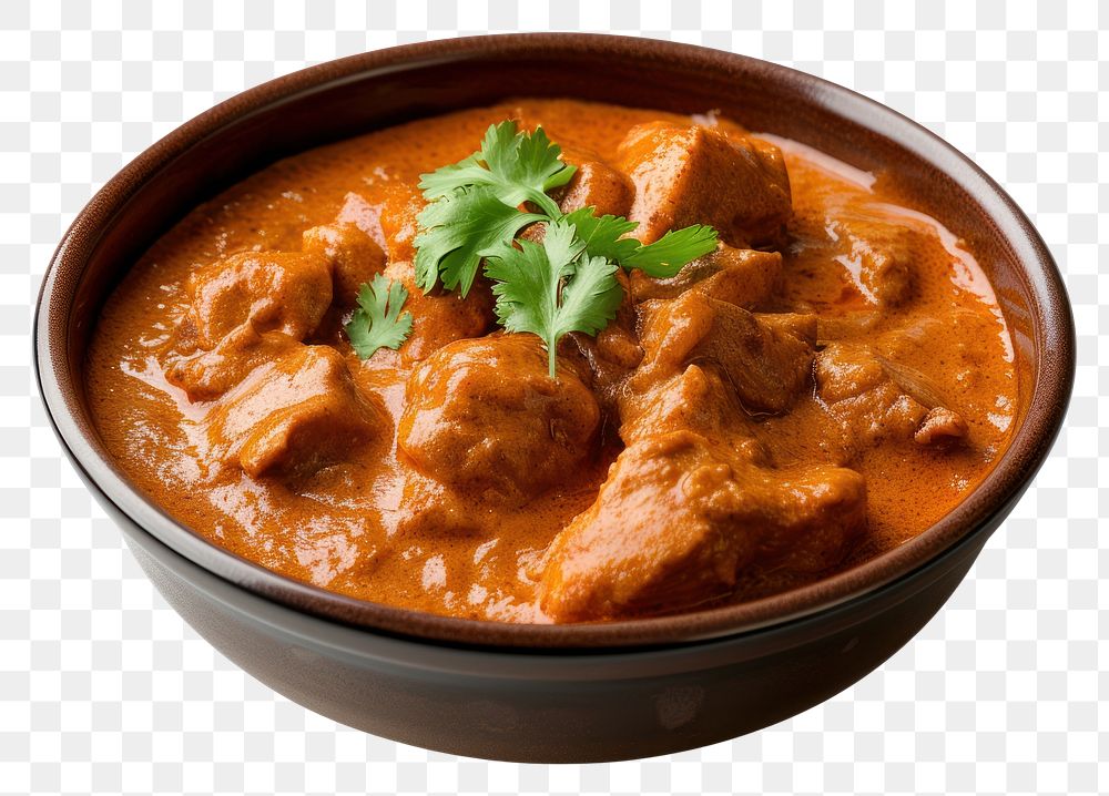 PNG Photo of chicken tikka masala curry meat food.