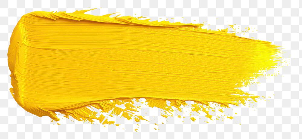 PNG Rectangle brush stroke backgrounds yellow paint.