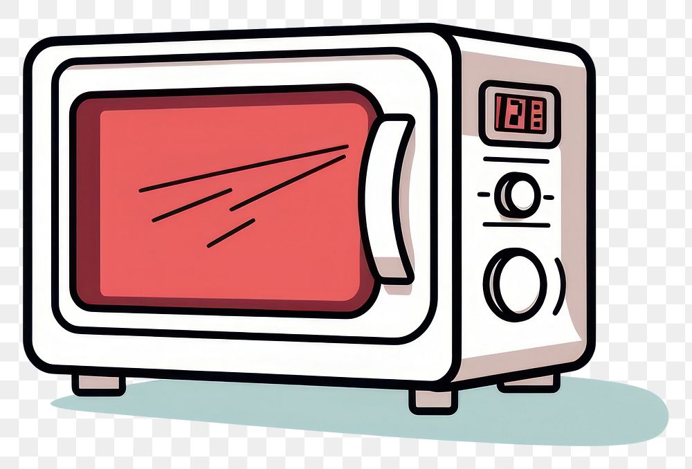 PNG Color microwave oven white background technology.