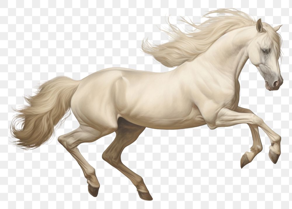 PNG Illustration of horse stallion painting animal.