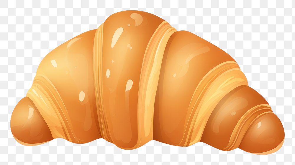 PNG Croissant food white background viennoiserie.