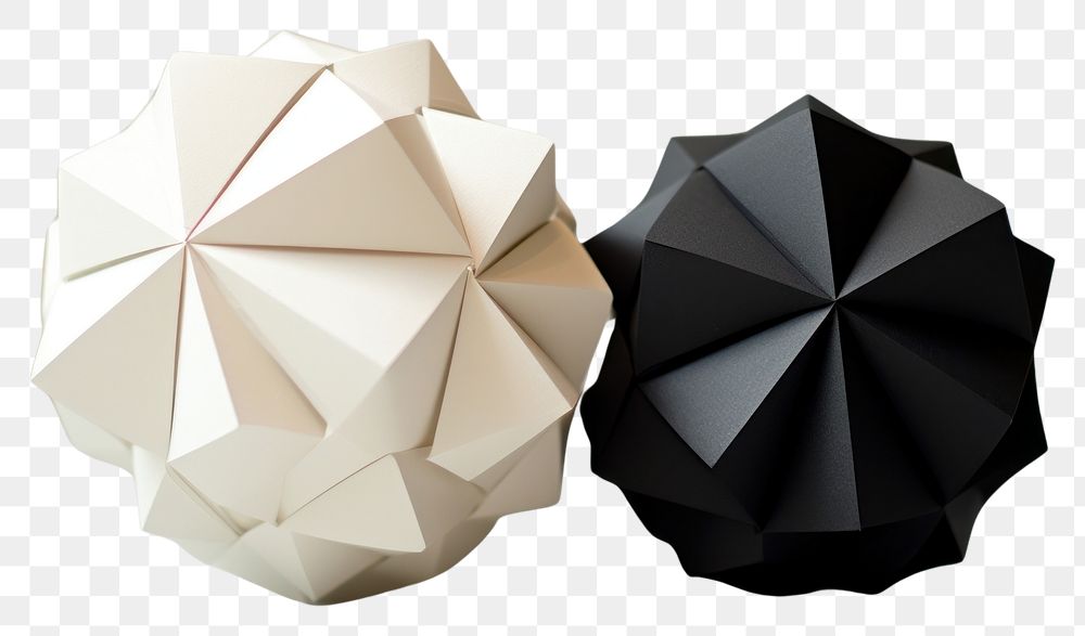 PNG Origami simple balls paper.