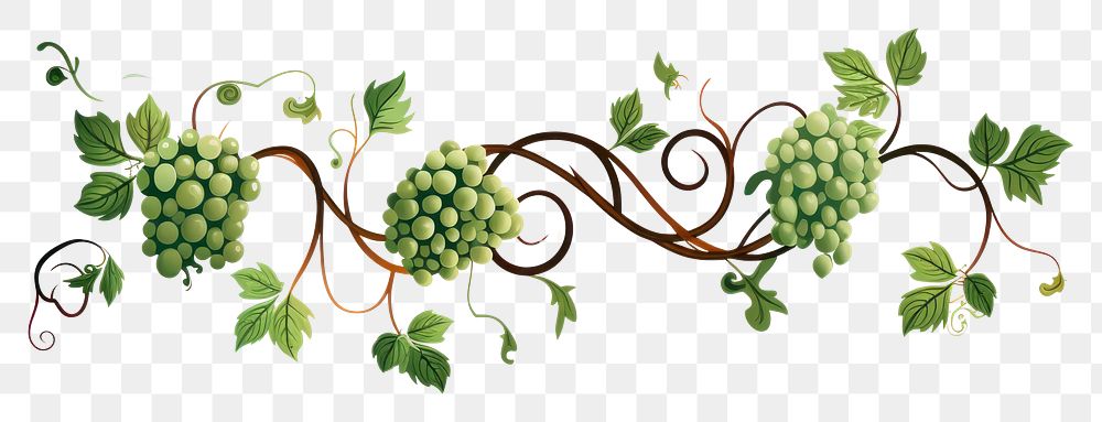 PNG Vine grapes plant food.
