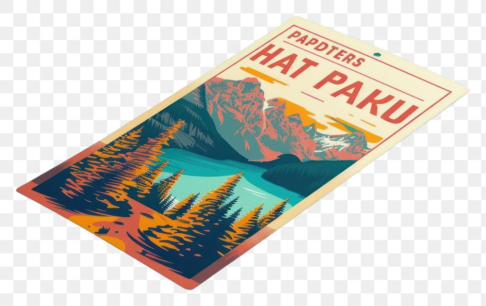 PNG Illustration of national park ticket text advertisement advertising.