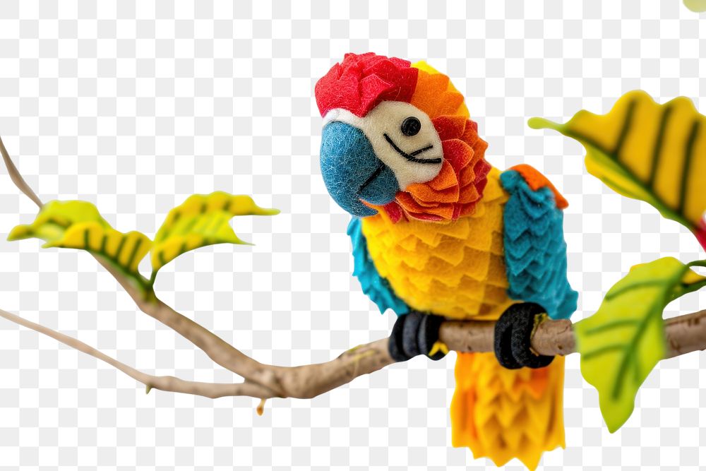 PNG Parrot animal bird toy.