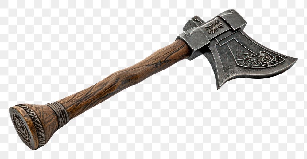 PNG Axe weapon tool white background.