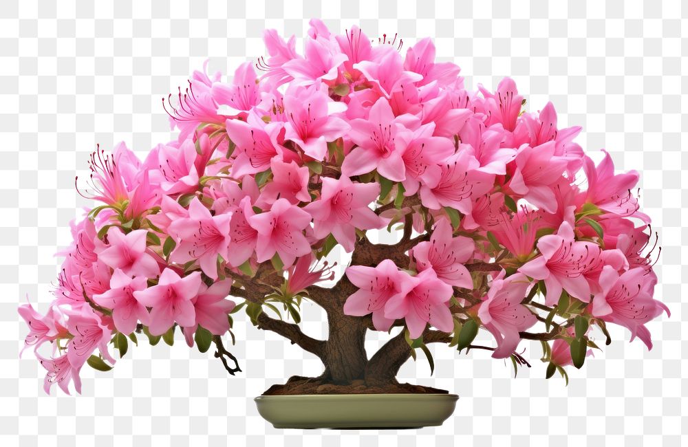 PNG Azalea blossom flower bonsai.