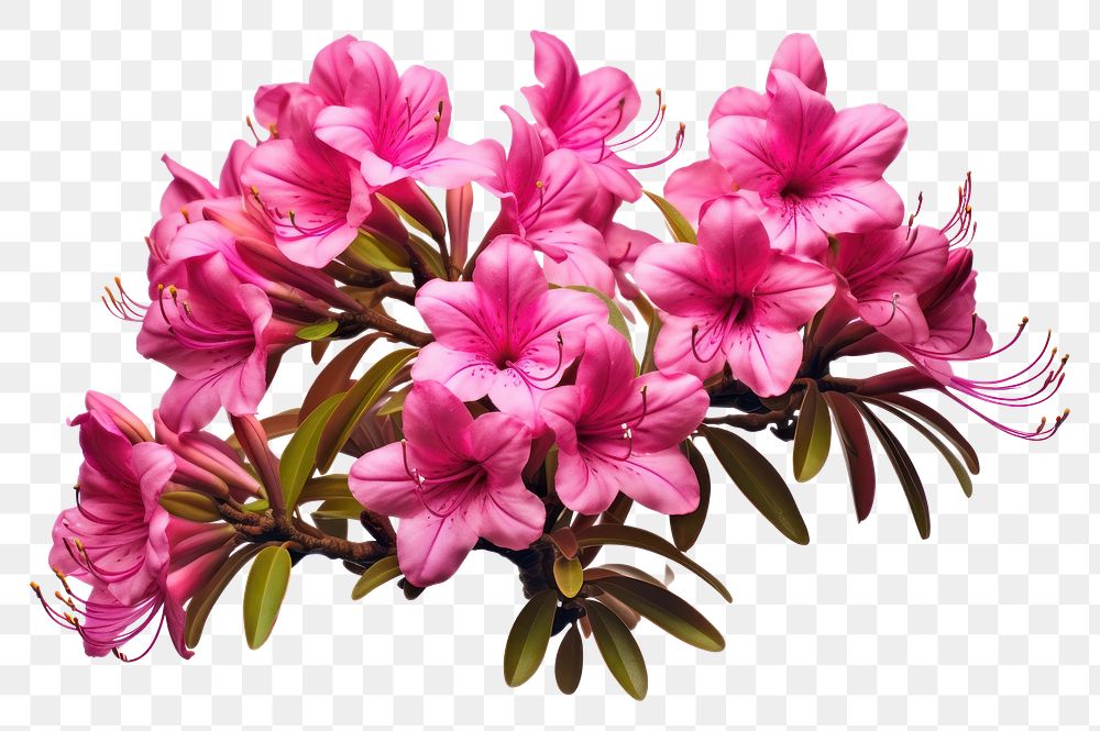 PNG Azalea blossom flower plant.