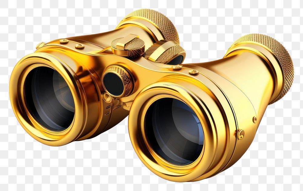 PNG Binoculars gold white background technology.