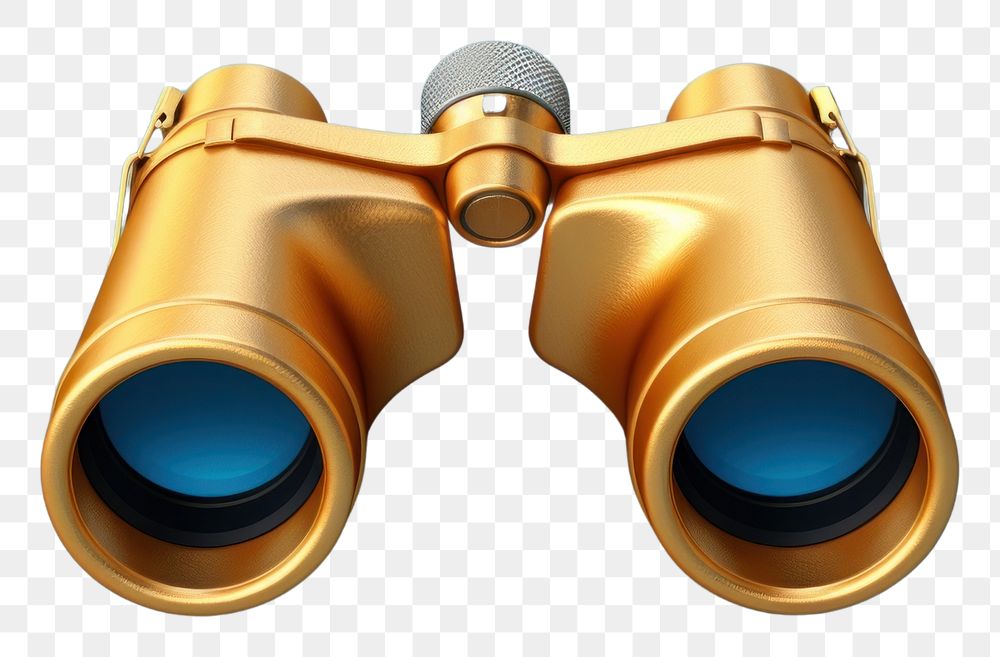 PNG Minimal binoculars gold circle yellow.