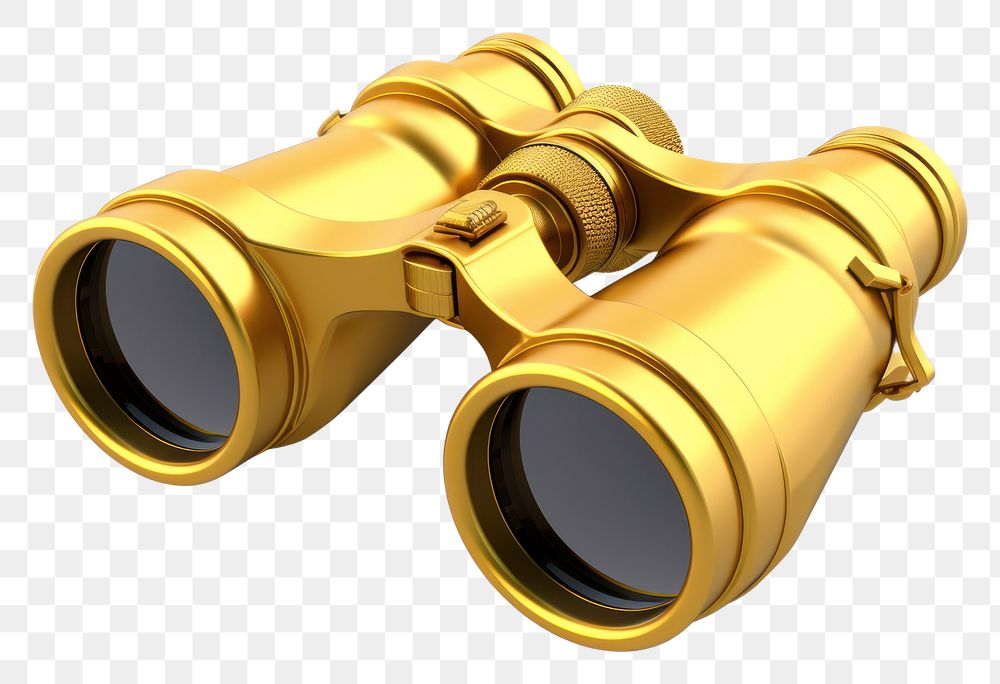 PNG Simple binoculars gold white background appliance.