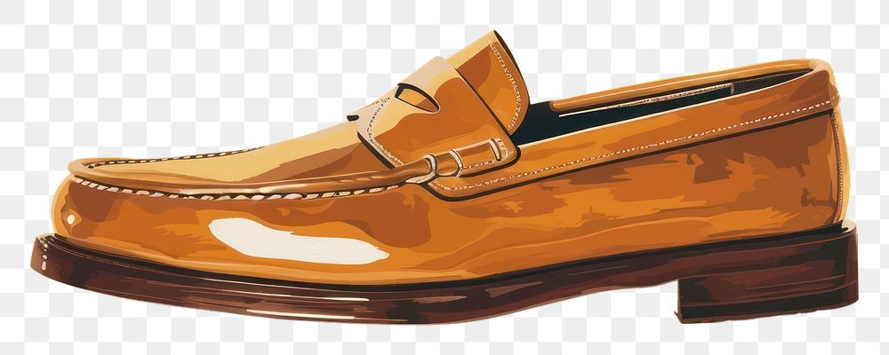 PNG Men loafer shoes footwear fashion clothing.