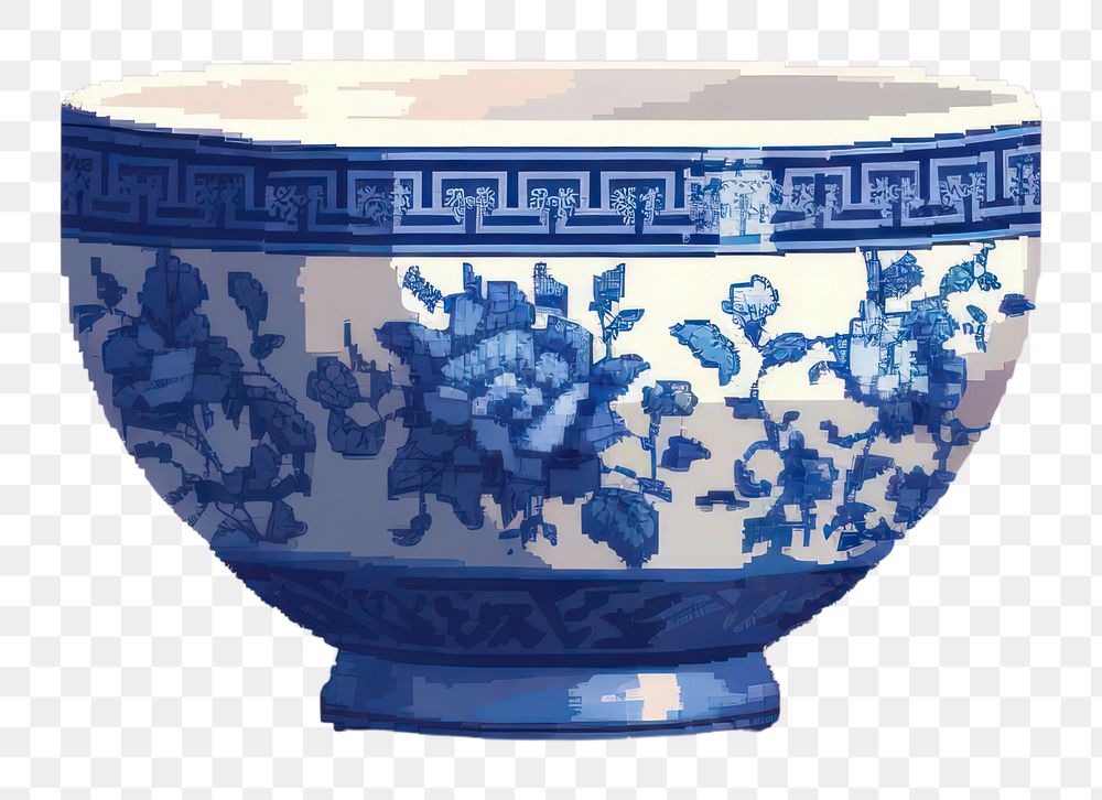 PNG Porcelain pottery bowl art.