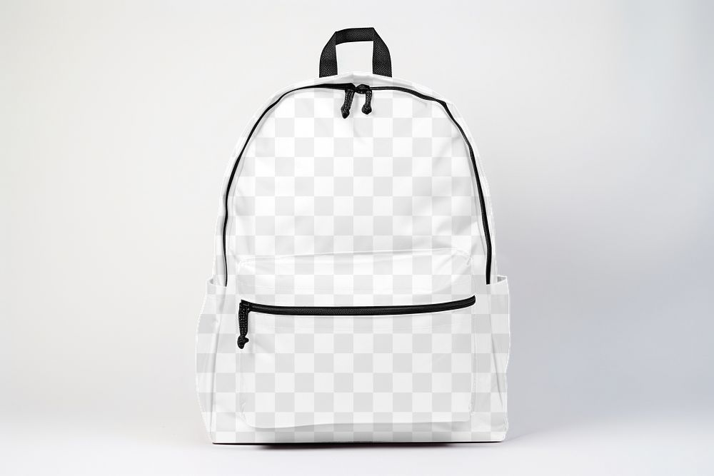 Backpack png mockup, transparent design