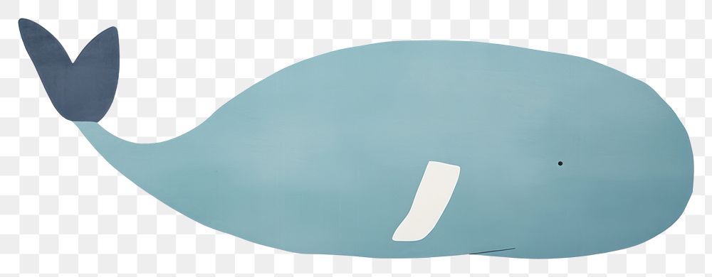 PNG Whale minimalist form animal mammal white background.