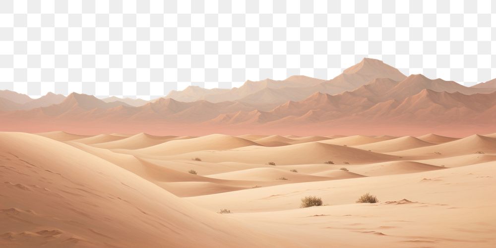 PNG  Desert landscape outdoors horizon. AI generated Image by rawpixel.