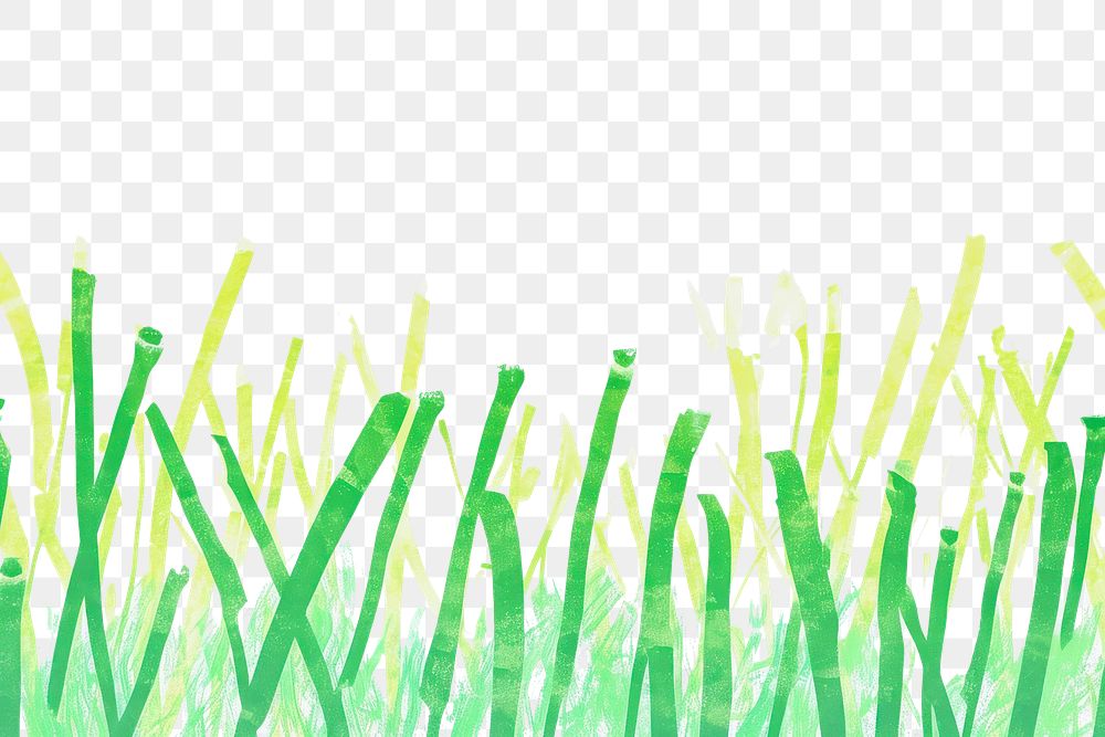PNG Cute grass illustration text painting plant.