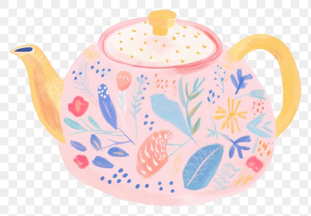 PNG  Teapot drawing cup mug. AI generated Image by rawpixel.