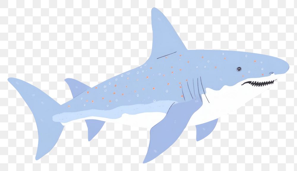 PNG  Shark drawing animal fish. AI generated Image by rawpixel.