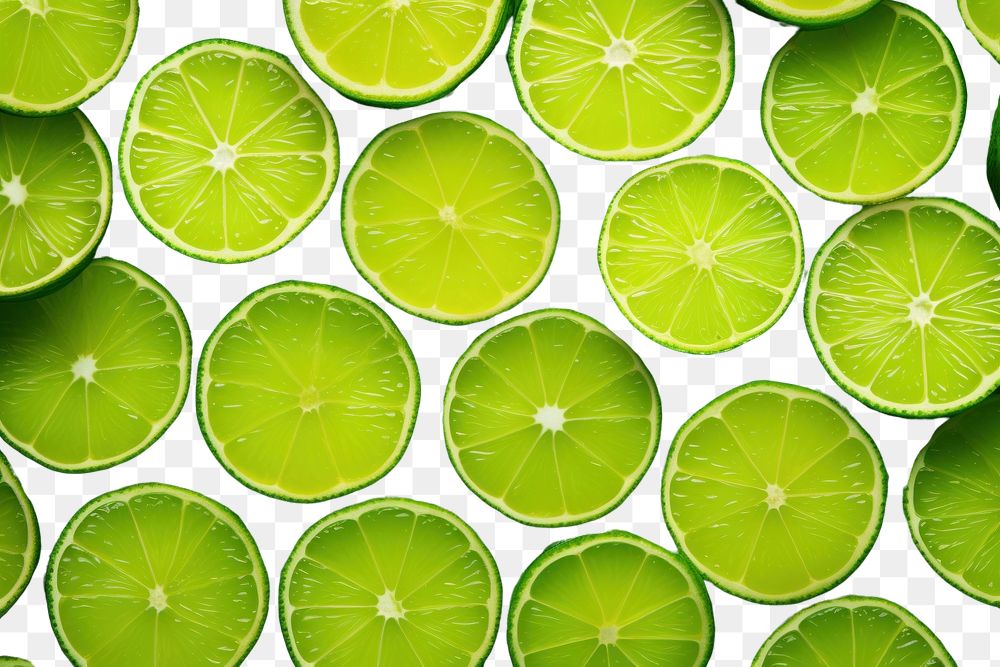PNG Green lime slices pattern backgrounds fruit green. AI generated Image by rawpixel.