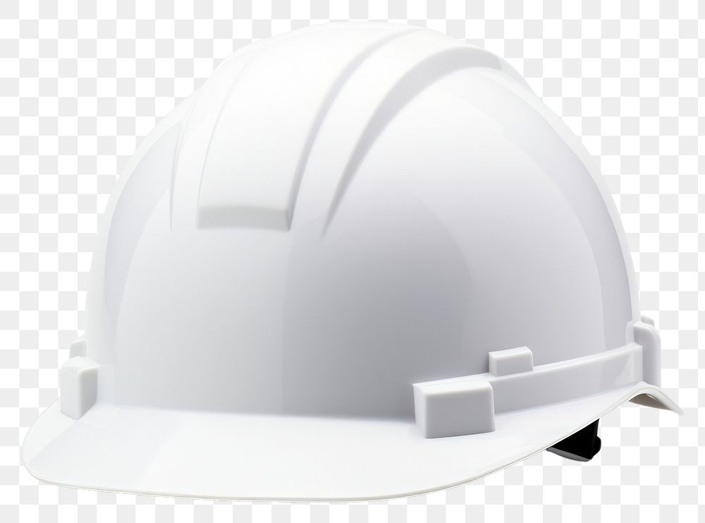 PNG  White safety helmet or hard cap hardhat construction protection. AI generated Image by rawpixel.