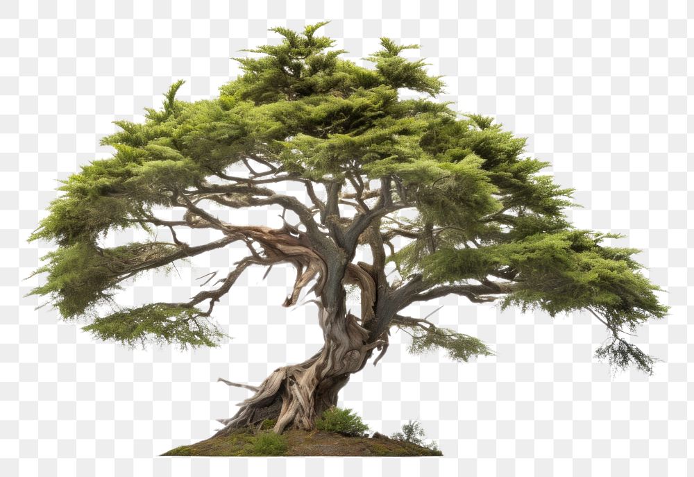 PNG  Cedars of god tree bonsai nature plant. AI generated Image by rawpixel.