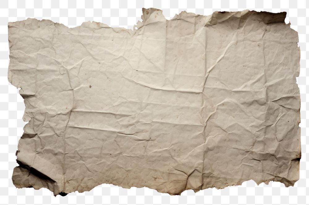 PNG Ripped grey parchment paper element backgrounds white background weathered. 