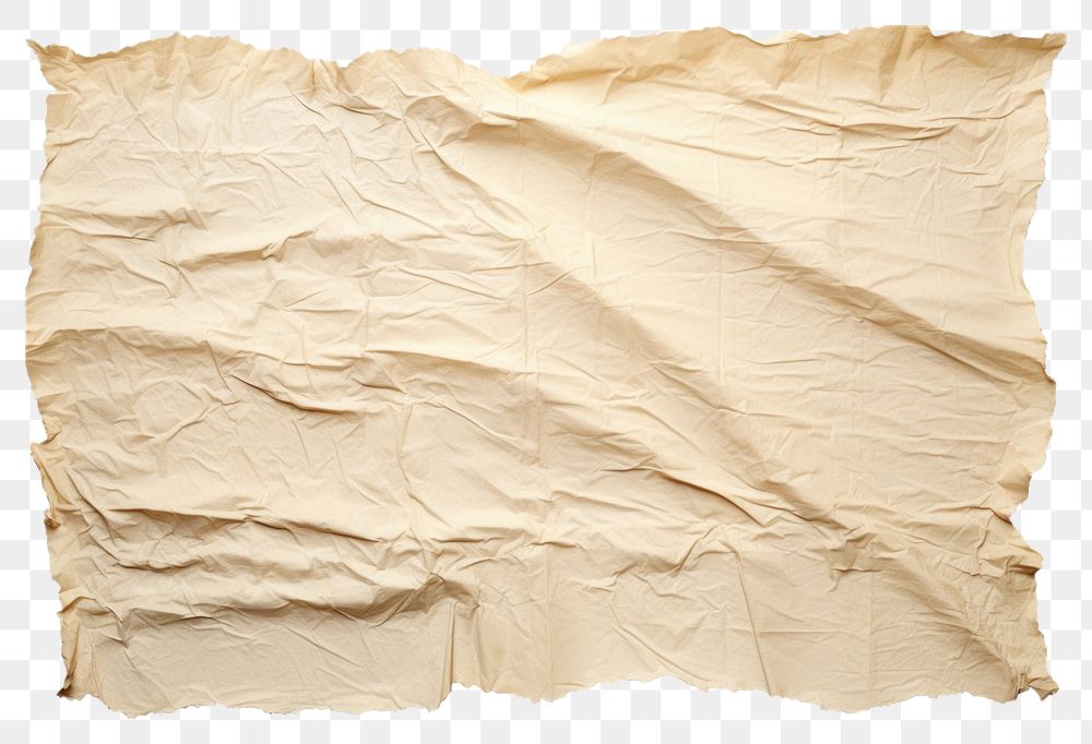 PNG  Ripped silk paper element backgrounds texture white background. 