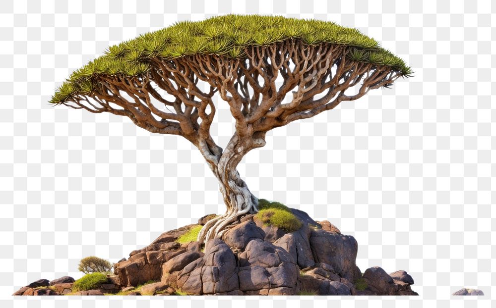 PNG  Socotra dragon tree nature landscape outdoors. AI generated Image by rawpixel.