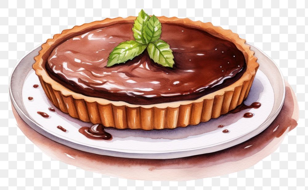 PNG Chocolate tart dessert food cake.