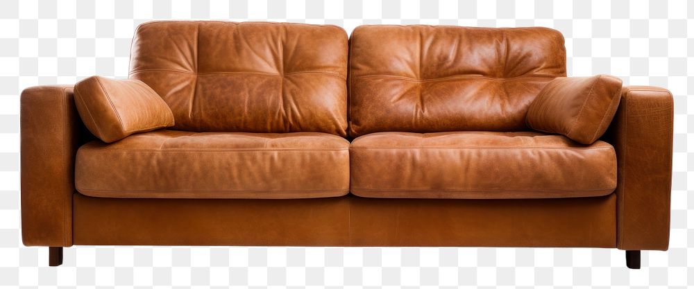 PNG Sofa furniture cushion brown.