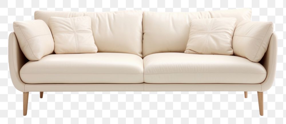PNG Sofa furniture pillow white.