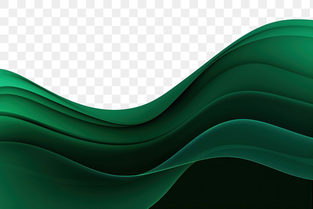 PNG Green wave backgrounds technology abstract.