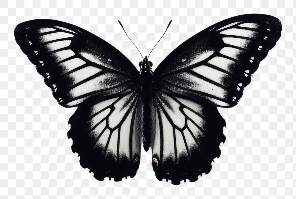 PNG  Close up butterfly insect animal black.