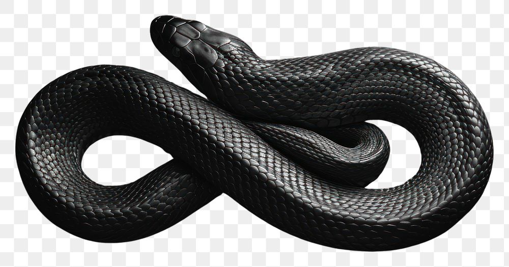 PNG  Snake snake black reptile.
