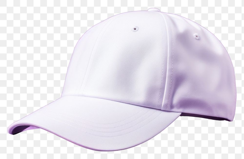 PNG Cap mockup purple white headgear.
