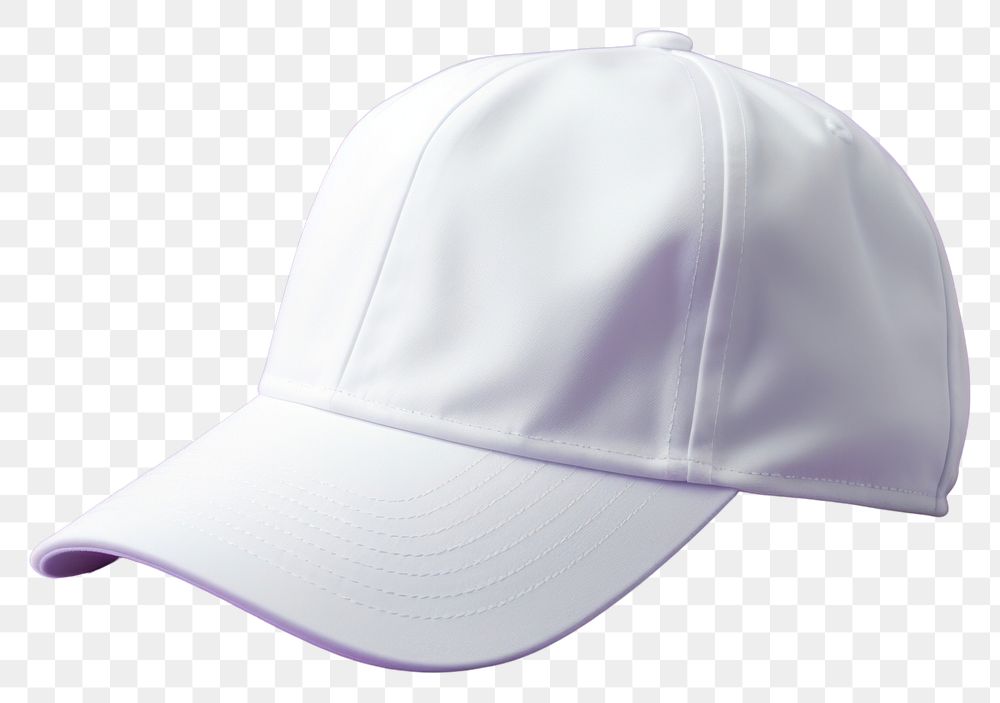 PNG Cap mockup purple white headgear.