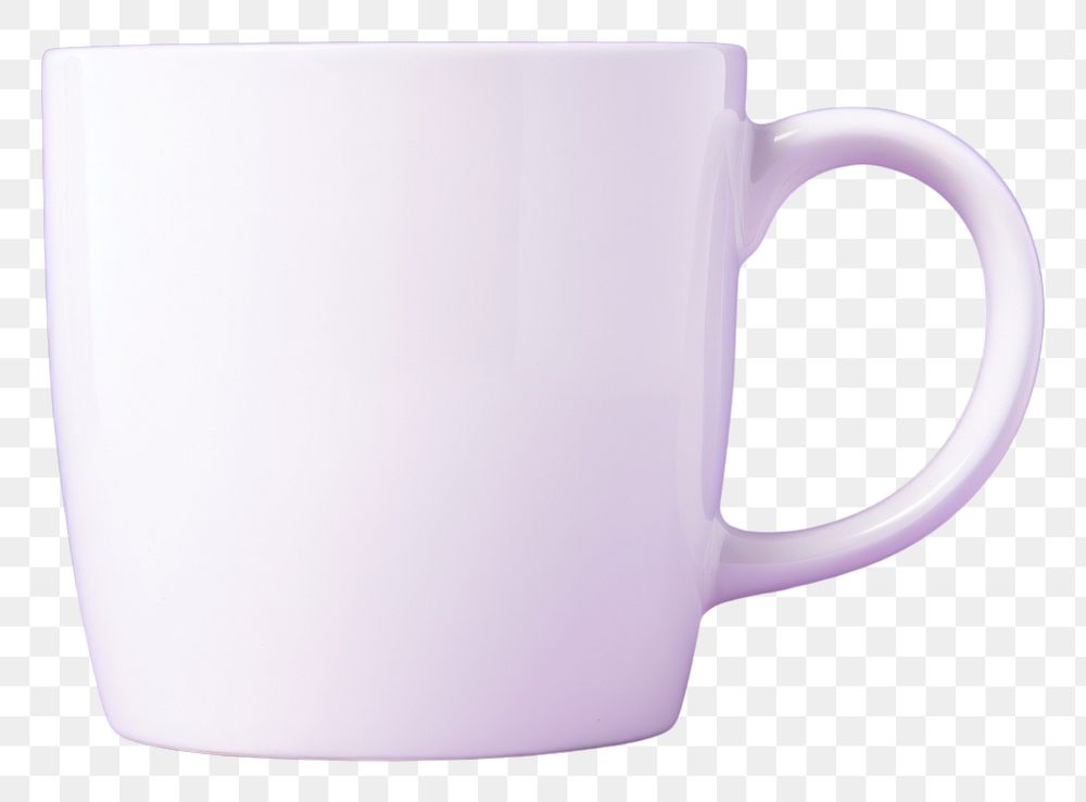 PNG Coffee cup mockup purple drink mug.