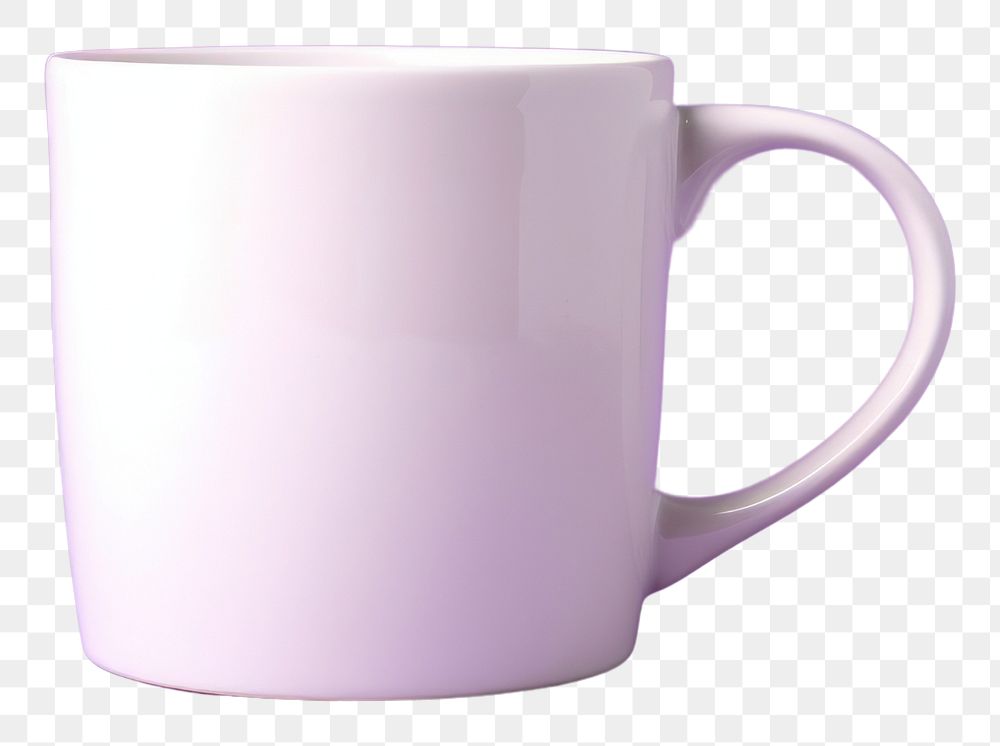 PNG Coffee cup mockup porcelain purple drink.