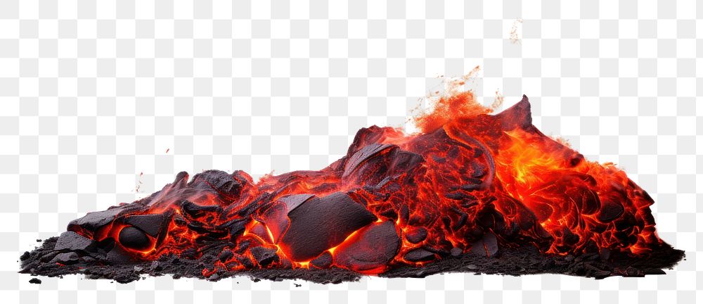 PNG  Lava outdoors volcano bonfire.