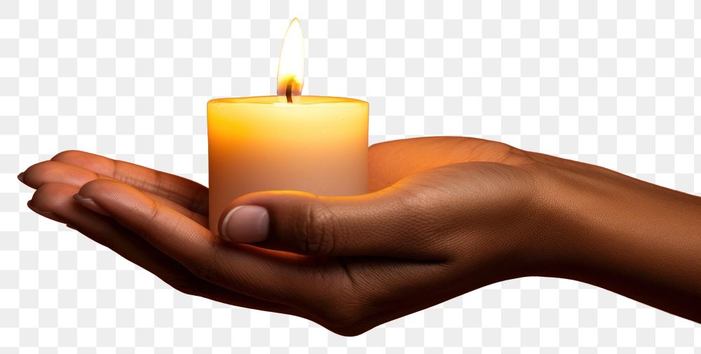 PNG Candle adult hand holding.
