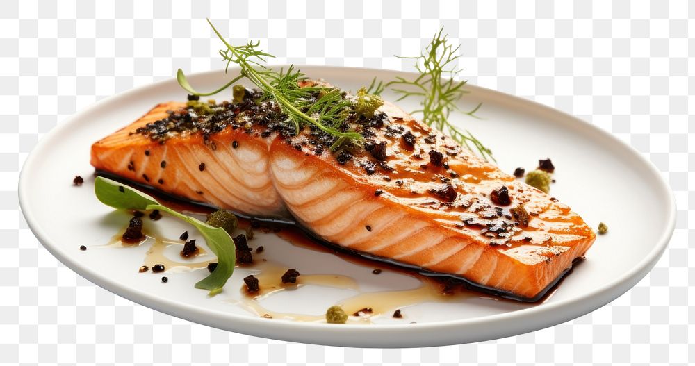 PNG  Salmon food seafood gourmet.