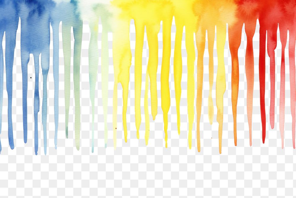 PNG Rain watercolor border backgrounds painting white background.